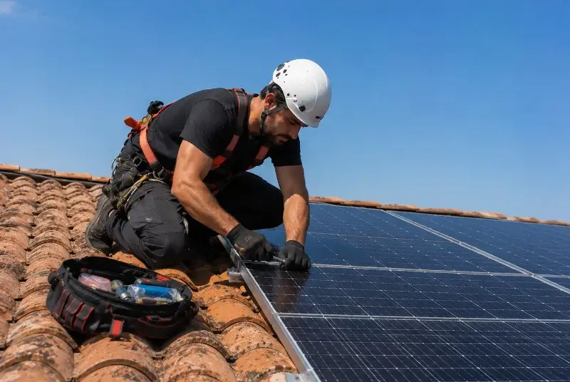 Maintenance et monitoring de panneaux solaires à la Touche
